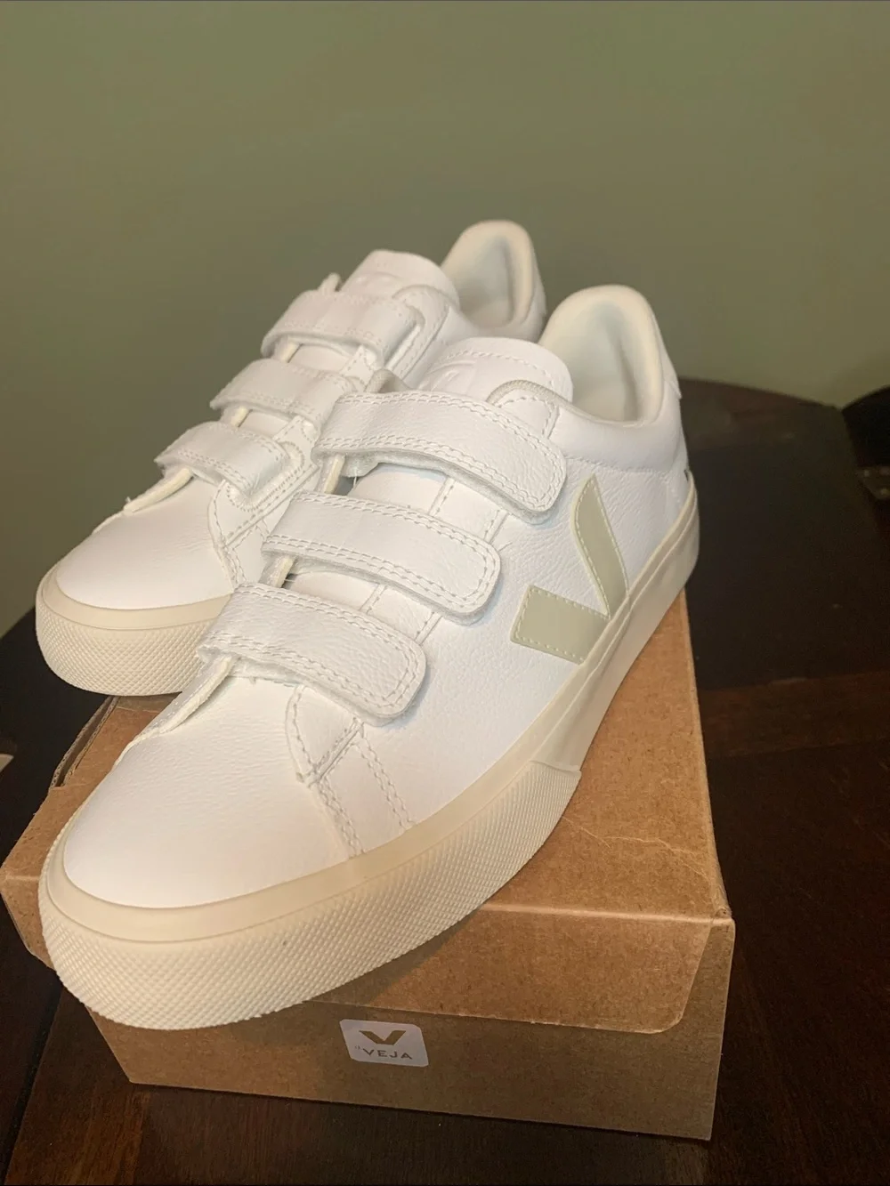 Women’s Veja Recife White Leather Sneakers - Picture 10 of 13
